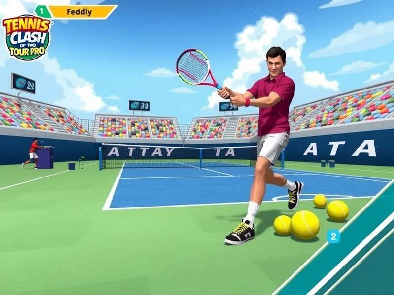Tennis Clash Tour Pro Gameplay Screenshot